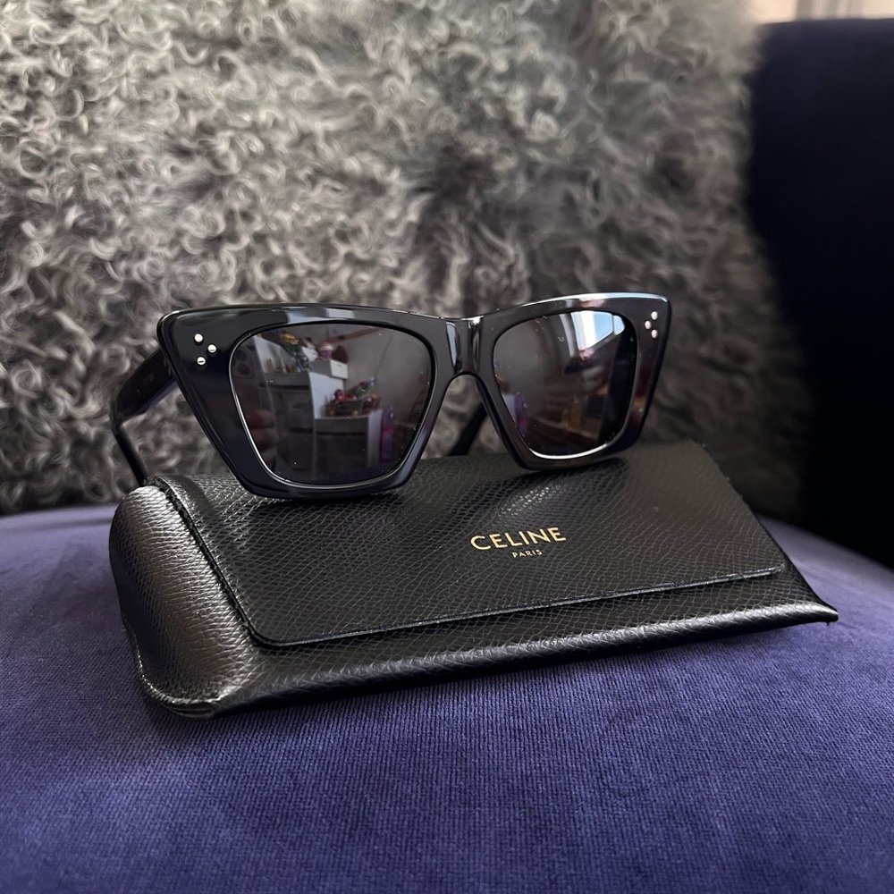 Celine Black cateye Sunglasses